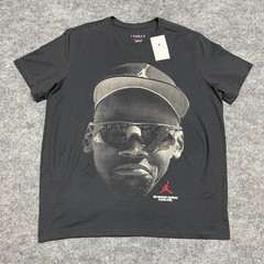 Jordan Shirt Mens XL Black Graphic Michael Jordan The Greatest Baseball Player