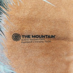Vintage Y2K The Mountain Tiger Shirt Mens XL Orange Big Cat Wildlife 2000 USA