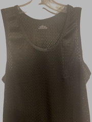 Men’s Mesh Tank Top Quick-Drying Fitness NWOT size Medium US Black Poly stretch