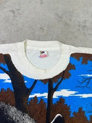 Vintage 1991 Bear Nature Wildlife All Over Print Tee XL