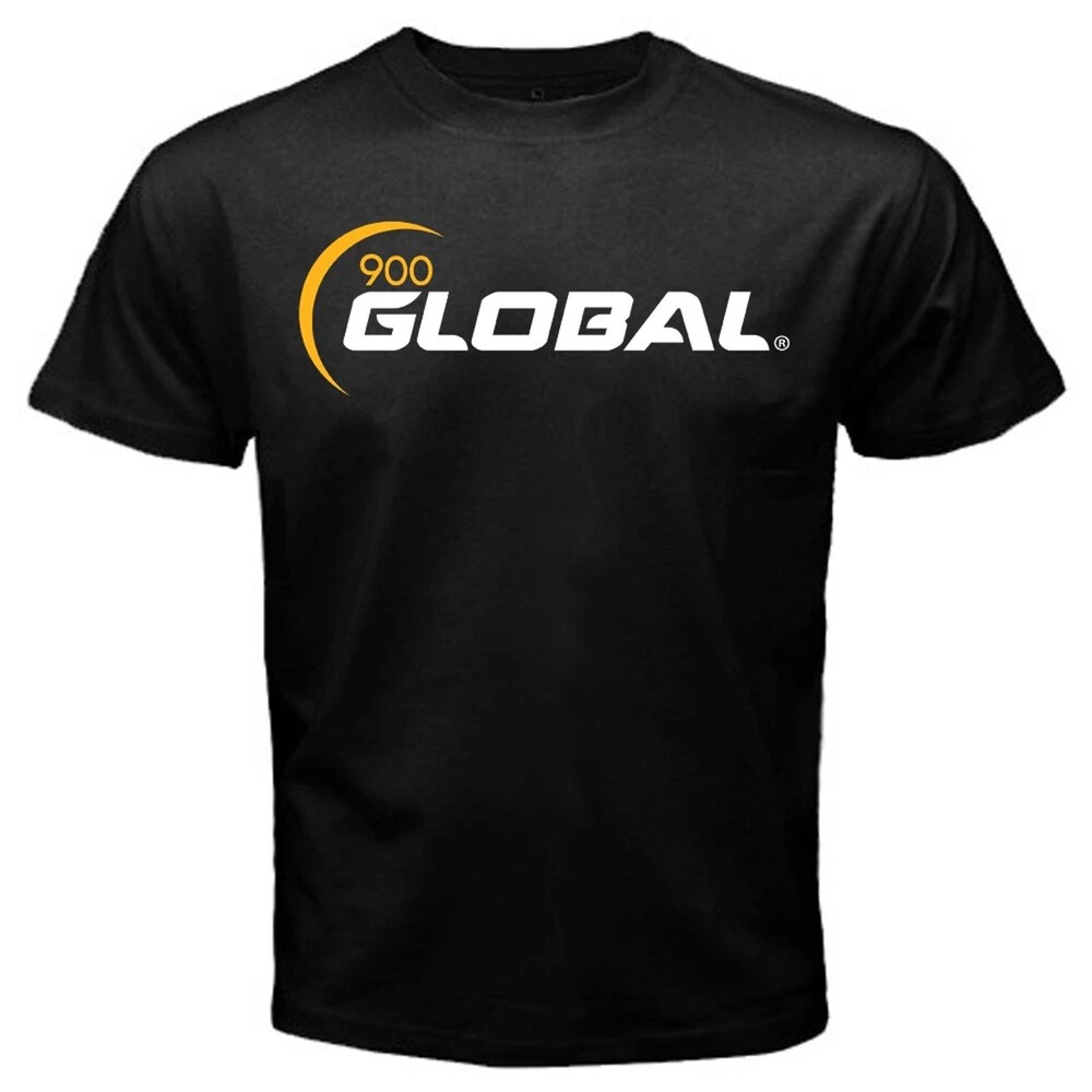 900 Global Bowling Bowler Mens Black Graphic Tee S To 4XL