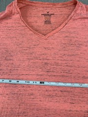 American Eagle Core Flex Classic T-Shirt Mens Size XXL Orange Gray Soft Comfy