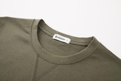 Mens 100% Cotton Pre-Shrunk Longline Crewneck T-Shirt Hip Hop Urban Style S-4XL