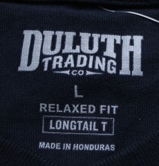 Duluth Trading Co Men’s Longtail T Long Sleeve Henley T-Shirt DH3 Navy Large NWT