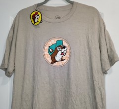 BUC-EE’S Fun In All Right Places Travel Stop Gray Beaver T Shirt Adult XL NWT