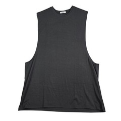 CooFandy Sleeveless Shirt Men’s XL Black Beach Gym Big Sleeve Opening Football