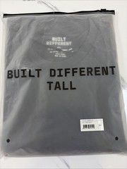 Built Different Tall Mens Short Sleeve Crew Neck T-Shirt Carbon Size 2XL