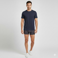 Bambooven Men’s Crew-Neck T-Shirt – Classic O-Neck (3 Pack)