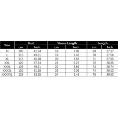 Flat Measurement Guide For Spring Summer Autumn Winter Mens Plus Size Tshirt