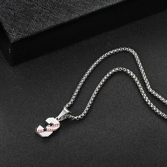 Inspiration Baseball Jersey Number Necklace Stainless Steel Charms Number Pen…