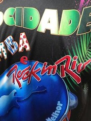 Rock Carnival in Rio Brazil Samba Bicycle Shirt Eu Vou de Mocidade Carnaval XL