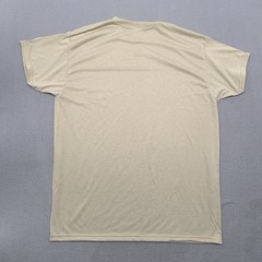 DSCP Skilcraft US Army Military T-Shirt Desert Sand Tan Crew Neck L Blank
