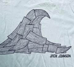 Vtg 2005 Jack Johnson To The Sea Surf Tee-Shirt Mens L Light Blue Organic Cotton
