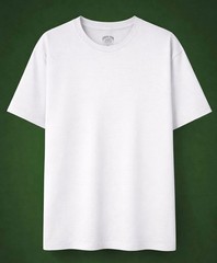 New Death Row Blank Print Tag Mens White Stretchable Soft T Shirt S/S RNBR-33