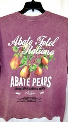 Primark Men’s Large Relaxed Fit Heather Burgandy “Pears” T-shirt