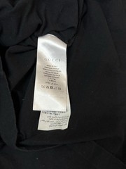 GUCCI Classic Logo black Cotton T Shirt Unisex Size Large
