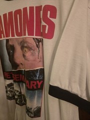 Vintage The Ramones Pet Sematary Promo Movie Ringer Shirt XL 🚛 RARE 🐈‍⬛️