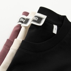 Unisex American Street KITH Macaron Ice Cream Print Cotton Crewneck Tee