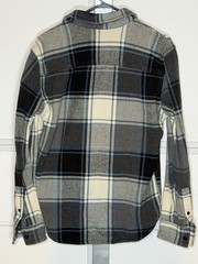 American Eagle Outfitters Button Front Plaid Shacket Medium Multi-colored 2016
