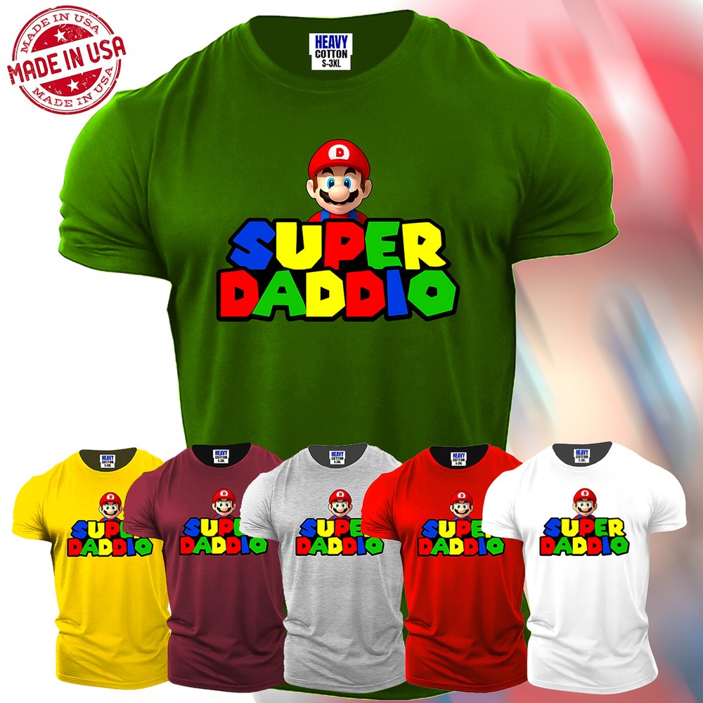 Super Daddio Mens TShirt Fathers Day Great Gift For Papa Daddy Grandpa Adult Tee