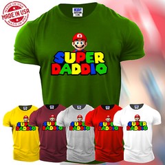 Super Daddio Mens TShirt Fathers Day Great Gift For Papa Daddy Grandpa Adult Tee