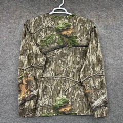 Magellan Mossy Oak Shirt Mens Large Brown Camo Long Sleeve Hunting Outdoors