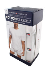 TOMMY HILFIGER Size S 34-36 White Color 3-Pk Classic Crew Neck T-shirts MSRP $42