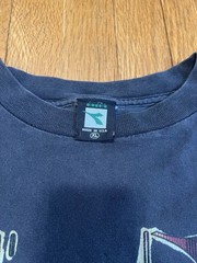 Vintage Diadora Graphic “Italian Soccer” Streetwear T-Shirt Black Size XL