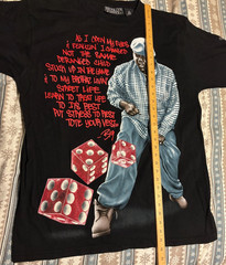 2005 Biggie Smalls Brooklyn Mint Dice Rolling T Shirt XL Repsect Lyrics Vintage