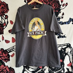 VTG 2005 King Of The Hill Bill Working On My Six Pack Beer T Shirt Simpsons XL