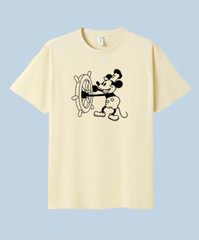 MEN WOMENS TEE TSHIRT UNISEX STAEMBOAT MOUSE OLD CARTOON MICKEY BALCK WHITE GIFT