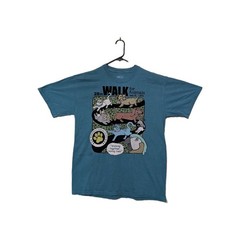 The Mountain Men’s T-shirt Blue Walk For Animals Cats & Dogs Large #4047