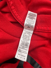 American Apparel Men’s Large Graphic T-Shirt Red Crew Neck Casual