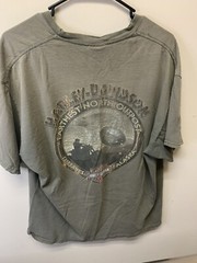 Harley Davidson 2013 Stonewashed Fairbanks Alaska Distressed TShirt Mens Size XL