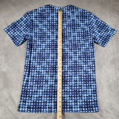 Robert Graham Shirt Mens XS Blue Spotted Skulls Classic Fit Graphic Tee Designer