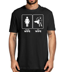 Mens Husband Gift Your Wife Vs My Wife Funny Romantic Gift T-Shirt Wife Gift