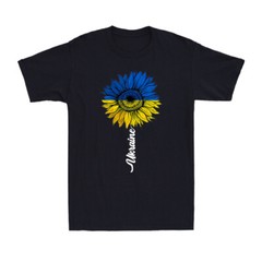 I Stand with Ukraine Patriotic Ukraine Flag Sunflower Vintage Men’s T-Shirt