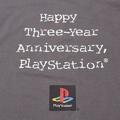 NOS 3 Year Anniversary 1997 SONY PLAYSTATION “3 Is The Magic #” Employee T-Shirt