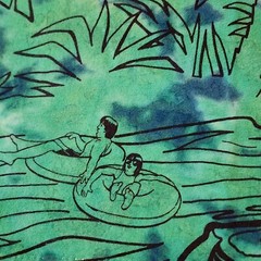Vintage Disney Blizzard Beach Tee XL Walt Disney World Theme Parks 90s AOP Rare