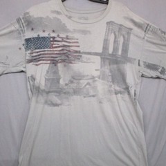 Converse One Star Graphic Print T-Shirt Gray Men Size Large