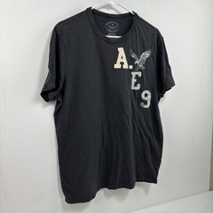 American Eagle TShirt Mens L Gray Athletic Fit Classic USA Preppy Y2K Grunge