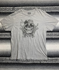 Converse All Star Rock n Roll Skull Shirt Mens XL Gray America Guitars Skater