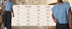 Men’s Cropped Vest Top Dolman Sleeve Loose Fit Knit Pullover Tank Breathable