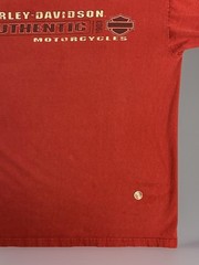 Harley Davidson Aces & Eights Mason, Ohio Red Two Side Graphic Tee Shirt Size L