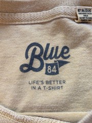 Blue 84 Heavenly Lake Tahoe CA Men’s M Yellow Double-Sided Graphic Tee Crew Neck