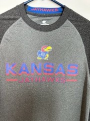 Colosseum Men Dri Fit University of Kansas Mens Graphic Shirt Size M Long Sleeve