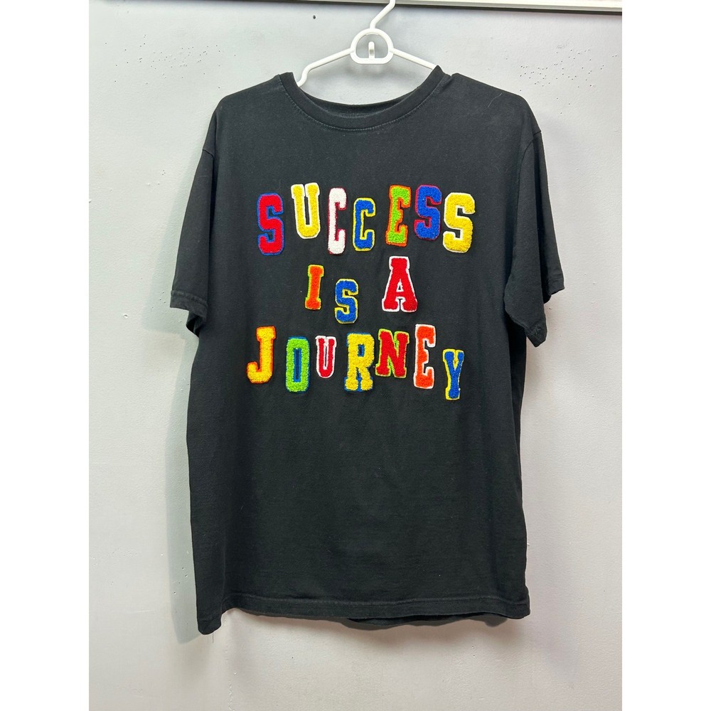 Another Hype Piece Mens XL Black Graphic Tee Success is a Journey