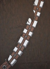 New Star Wars Chewbacca Bandolier Graphic T Shirt Brown Mens
