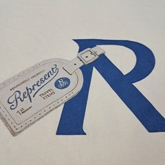 Represent Luggage Tag R Tee Permanent Vacation Travel Priority T-Shirt Men’s XL