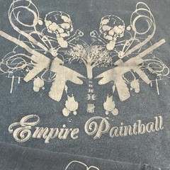 Vintage Empire Paintball T-Shirt Men Sz XL Tee 90s Short Sleeve Retro Skulls